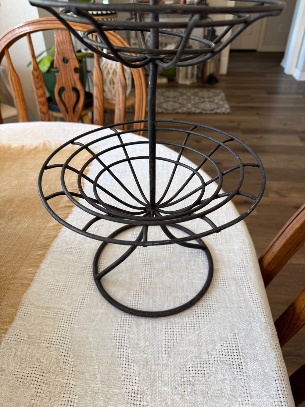 Vintage Pier 1 3 Tier Wrought Iron Fruit Stand - Picture 15 of 17